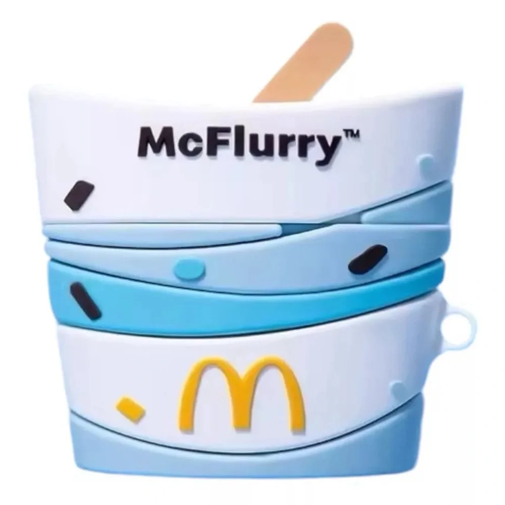 Ice Cream Silicone | 3D Funny Snack with Keychain | AirPods Pro